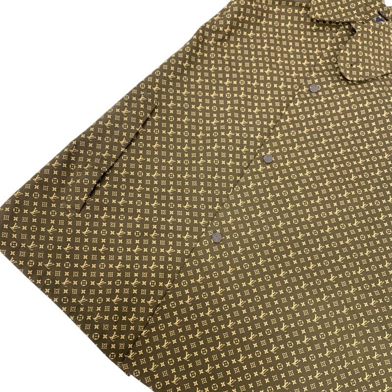 Louis Vuitton Outerwear Cotton Brown Logo NIGO Micro Monogram Poncho Cape Men's