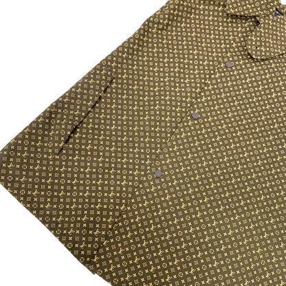 Louis Vuitton Outerwear Cotton Brown Logo NIGO Micro Monogram Poncho Cape Men's