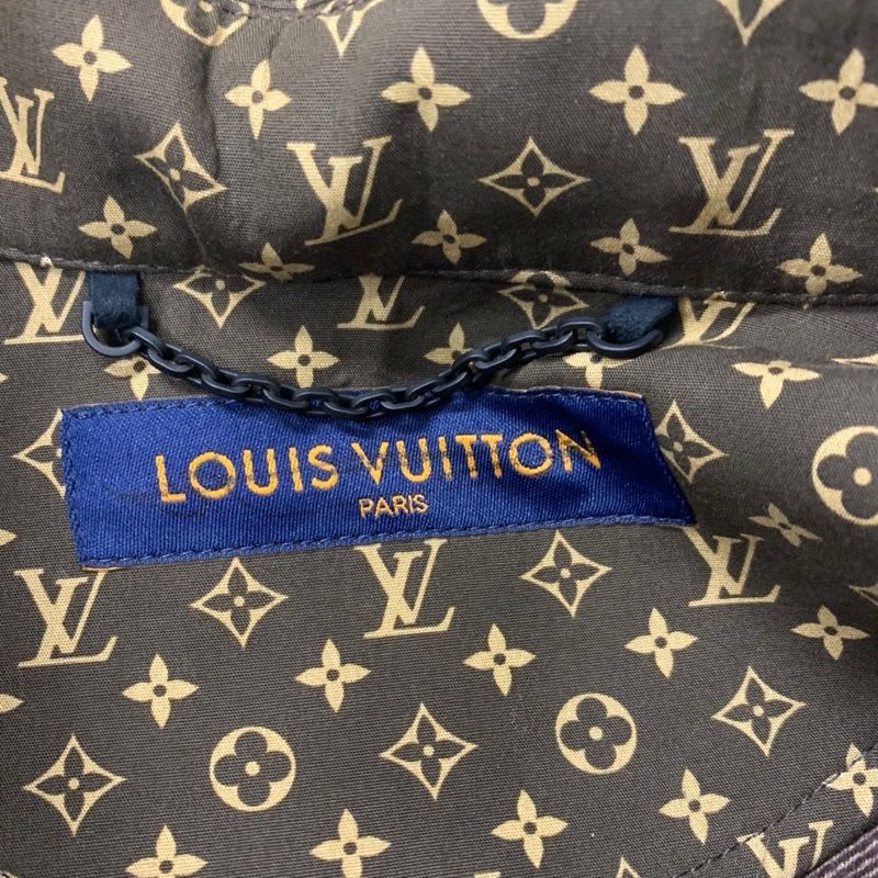 Louis Vuitton Outerwear Cotton Brown Logo NIGO Micro Monogram Poncho Cape Men's