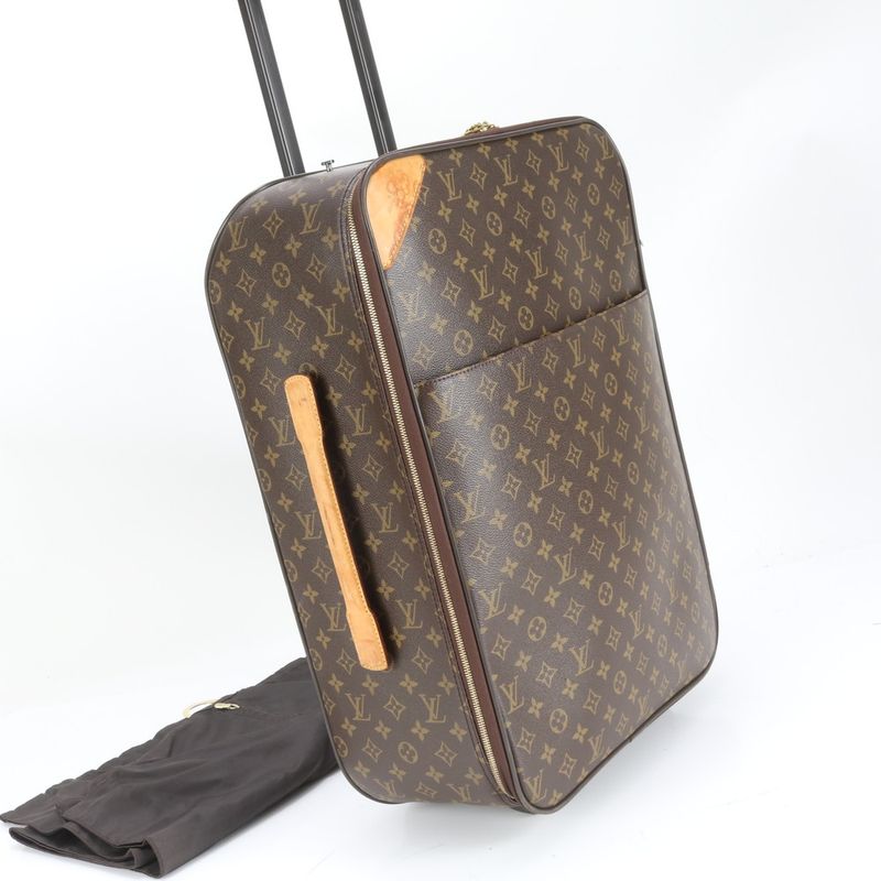 Louis Vuitton Monogram Pegas 55 M23294 Leather Suitcase Carry Case Bag Business