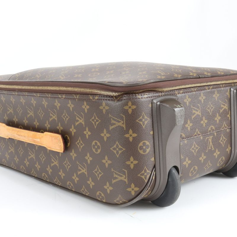 Louis Vuitton Monogram Pegas 55 M23294 Leather Suitcase Carry Case Bag Business