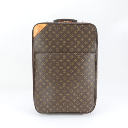 Louis Vuitton Monogram Pegas 55 M23294 Leather Suitcase Carry Case Bag Business