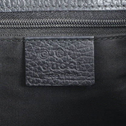 Gucci 419689 Leather Tote Bag Shoulder Hand Genuine Leather Black A4 Ladies CEM
