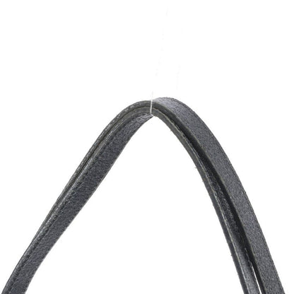 Gucci GG Canvas 121023 Leather Tote Bag Shoulder Hand Genuine Leather Black