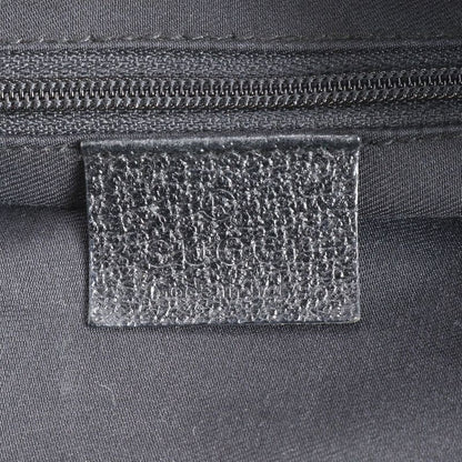 Gucci GG Canvas 121023 Leather Tote Bag Shoulder Hand Genuine Leather Black