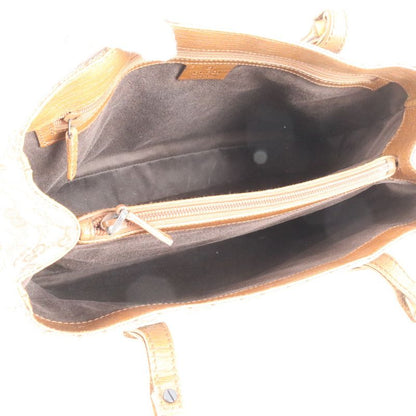 Gucci GG Canvas Bamboo 112526 Leather Tote Bag Shoulder Hand Brown Women's REM