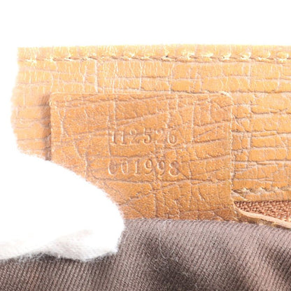 Gucci GG Canvas Bamboo 112526 Leather Tote Bag Shoulder Hand Brown Women's REM