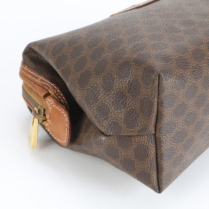 Vintage Celine Macadam Leather Clutch Bag Hand Second Pouch Women's REM Cz19-7