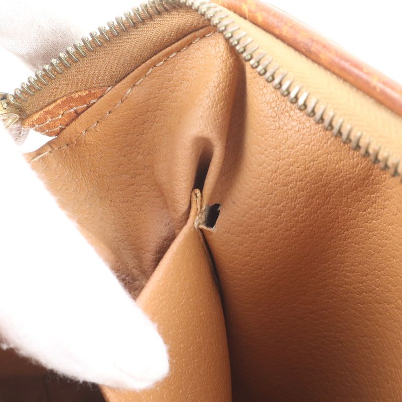 Vintage Celine Macadam Leather Clutch Bag Hand Second Pouch Women's REM Cz19-7