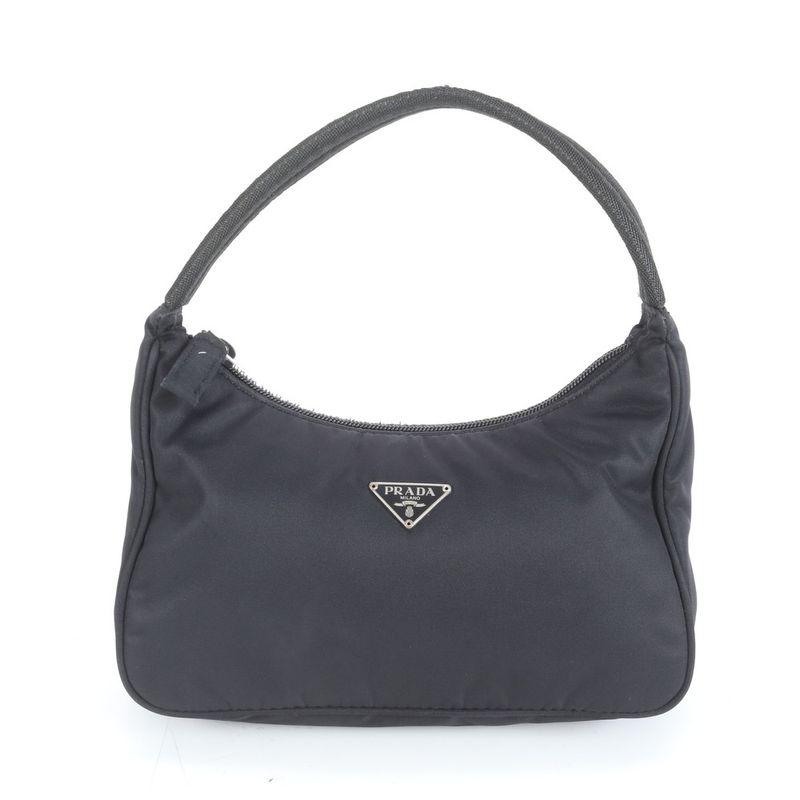 Prada Tessuto Nylon Triangle Logo Shoulder Bag Shoulder Hand Women REM Cz19-5
