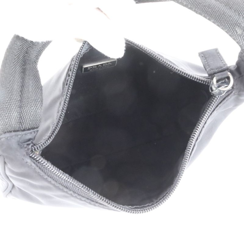Prada Tessuto Nylon Triangle Logo Shoulder Bag Shoulder Hand Women REM Cz19-5