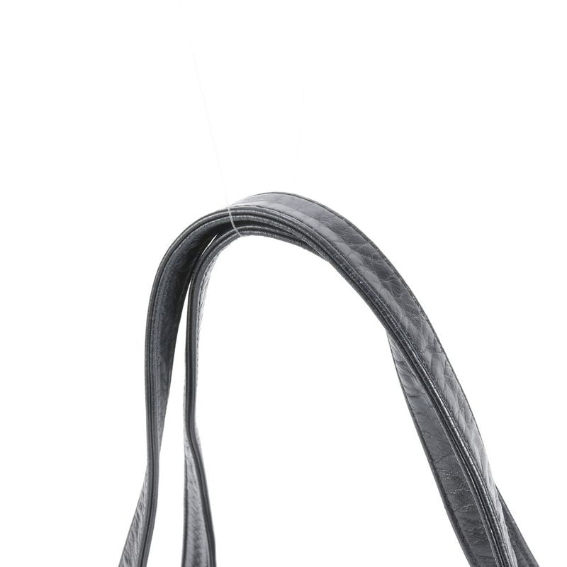 Chanel With Serial Seal Matelasse Lambskin Leather Tote Bag Shoulder Black