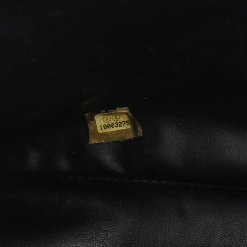 Chanel With Serial Seal Matelasse Lambskin Leather Tote Bag Shoulder Black