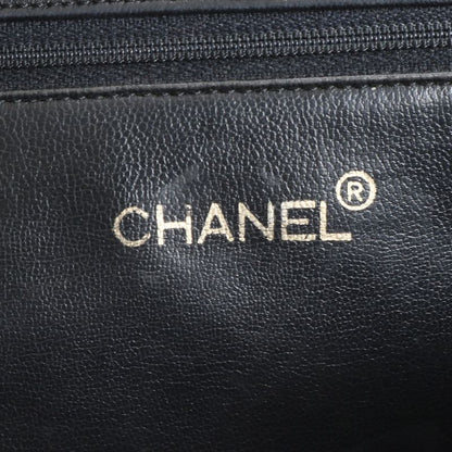 Chanel With Serial Seal Matelasse Lambskin Leather Tote Bag Shoulder Black