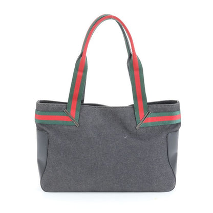 Gucci Sherry Line 73983 Leather Tote Bag Shoulder Hand Black Women's CEM Cz23-8