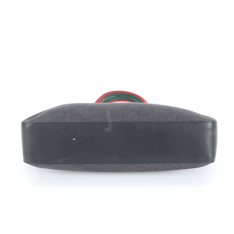 Gucci Sherry Line 73983 Leather Tote Bag Shoulder Hand Black Women's CEM Cz23-8