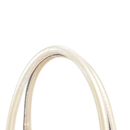 Gucci GG Canvas 247902 Leather Tote Bag Shoulder Hand Genuine Leather Gold