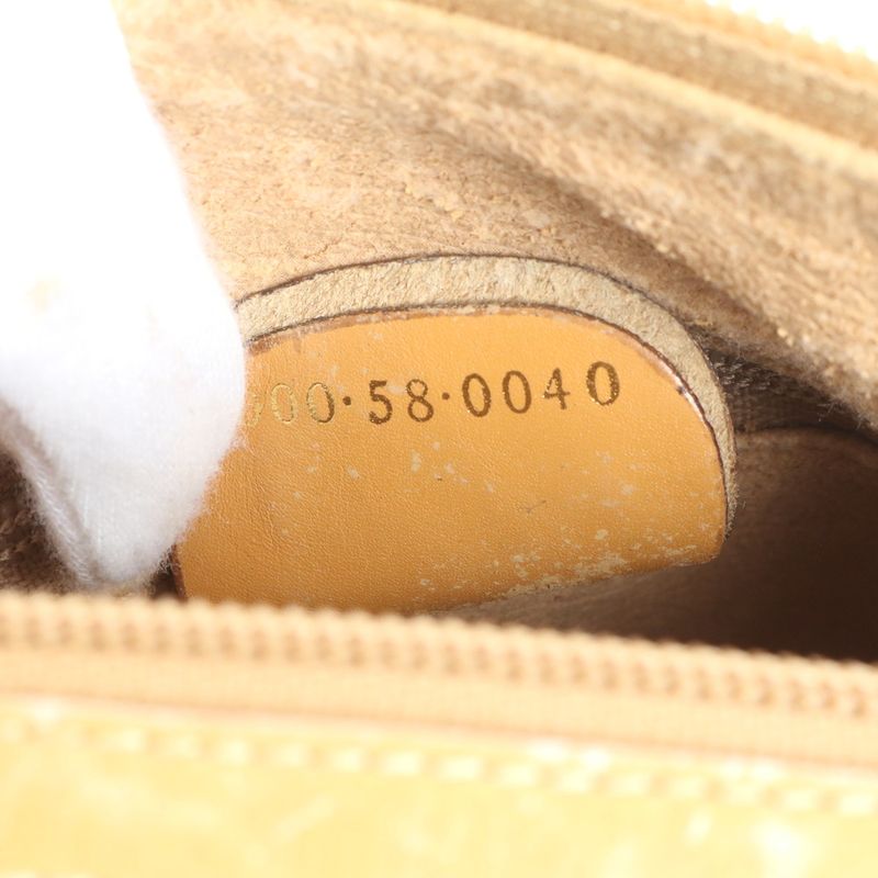 Vintage Gucci Micro GG Leather Handbag Tote Brown Women's CEM Cz21-3