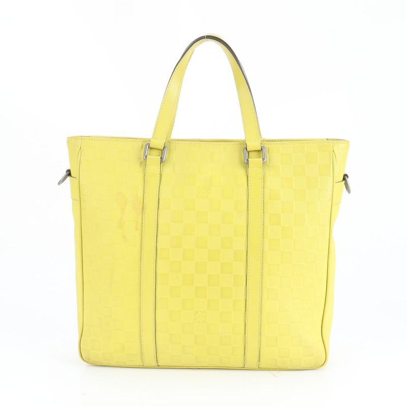 Louis Vuitton Damier Infini Tadao PM Vert Acid N41393 Leather Business Bag