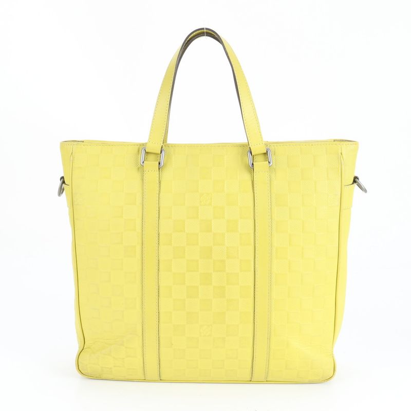 Louis Vuitton Damier Infini Tadao PM Vert Acid N41393 Leather Business Bag