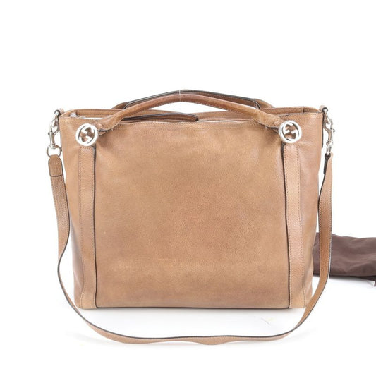 Gucci Miss GG 323675 Leather 2WAY Shoulder Bag Crossbody Hand Tote Genuine