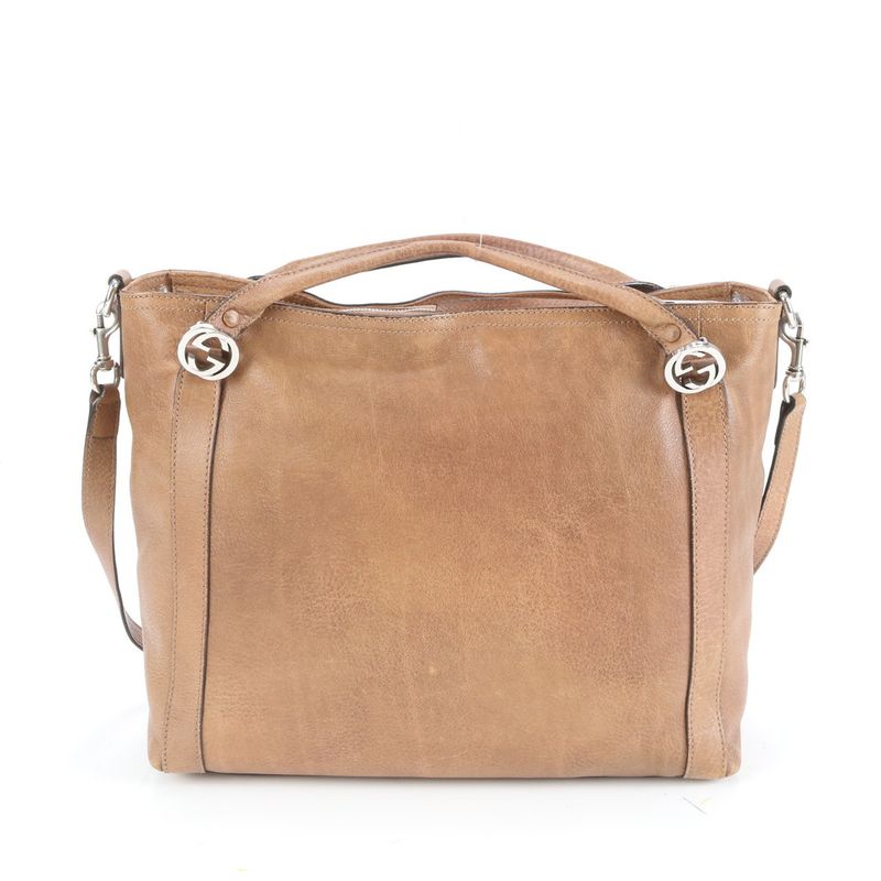 Gucci Miss GG 323675 Leather 2WAY Shoulder Bag Crossbody Hand Tote Genuine