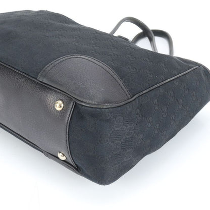 Gucci GG Canvas Princy 163805 Leather Tote Bag Shoulder Hand Black Women's CEM