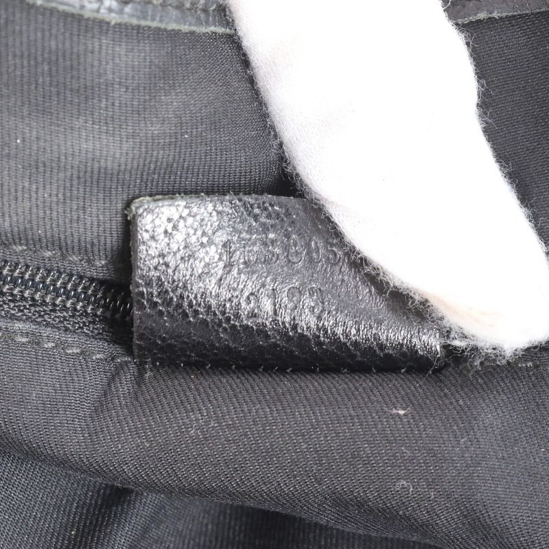 Gucci GG Canvas Princy 163805 Leather Tote Bag Shoulder Hand Black Women's CEM