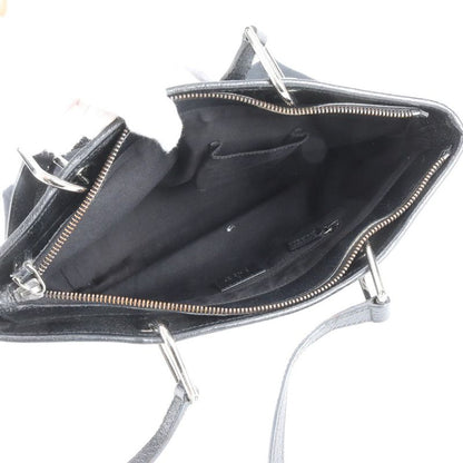 Gucci GG Canvas 139552 Leather Tote Bag Shoulder Hand Black Women's CEM Cz24-2