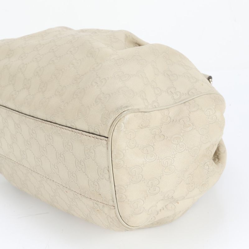 Guccissima Sookie 211944 Leather Tote Bag Shoulder Hand Beige Women's CEM Cz21-6