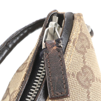 Gucci GG Canvas 001 3766 Leather Shoulder Bag Shoulder Hand Brown Women CEM