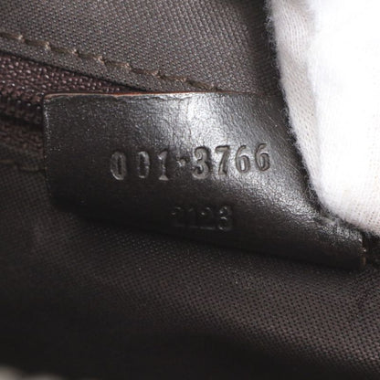 Gucci GG Canvas 001 3766 Leather Shoulder Bag Shoulder Hand Brown Women CEM