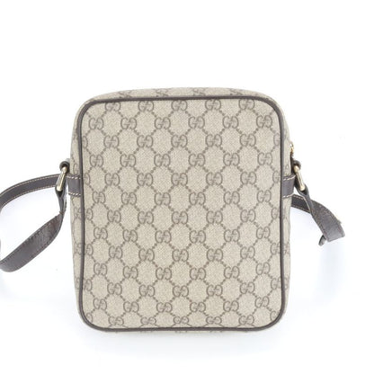 Gucci GG Supreme 233268 Leather Shoulder Bag Crossbody Hand Tote Brown Women