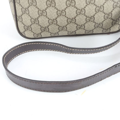 Gucci GG Supreme 233268 Leather Shoulder Bag Crossbody Hand Tote Brown Women