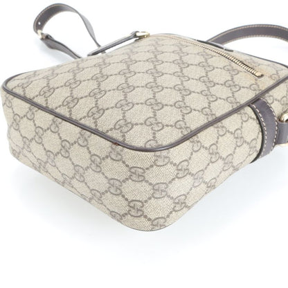 Gucci GG Supreme 233268 Leather Shoulder Bag Crossbody Hand Tote Brown Women