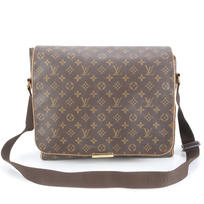 Louis Vuitton Monogram Abbess M45257 Leather Shoulder Bag Crossbody Messenger
