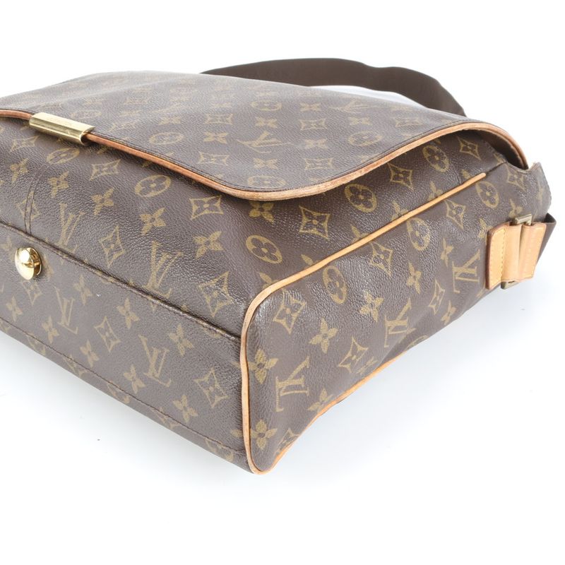 Louis Vuitton Monogram Abbess M45257 Leather Shoulder Bag Crossbody Messenger