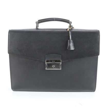 Prada Saffiano Leather Business Bag Document Bag Briefcase Tote Commuter