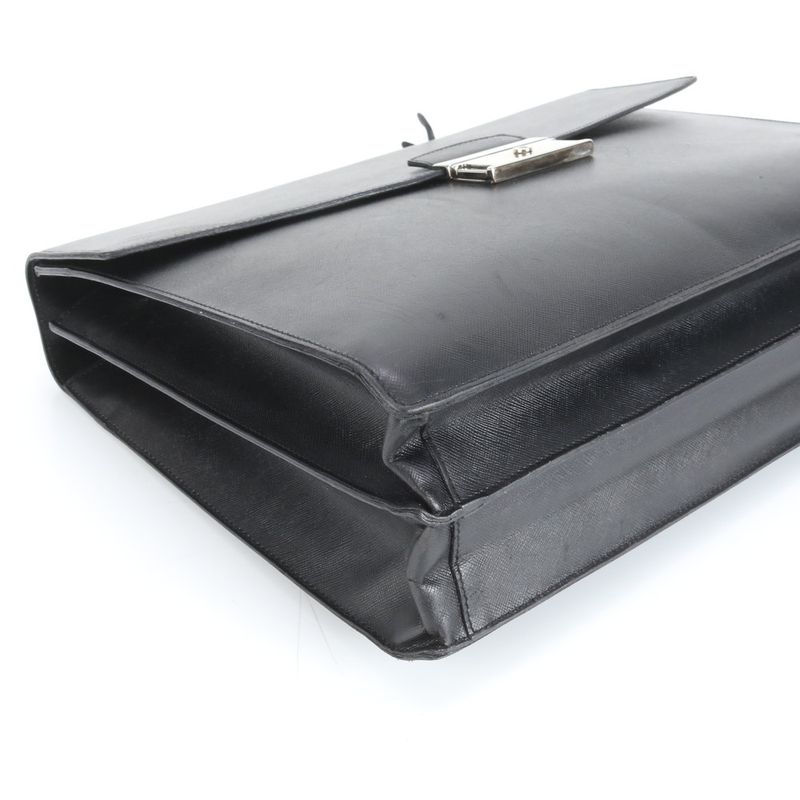 Prada Saffiano Leather Business Bag Document Bag Briefcase Tote Commuter