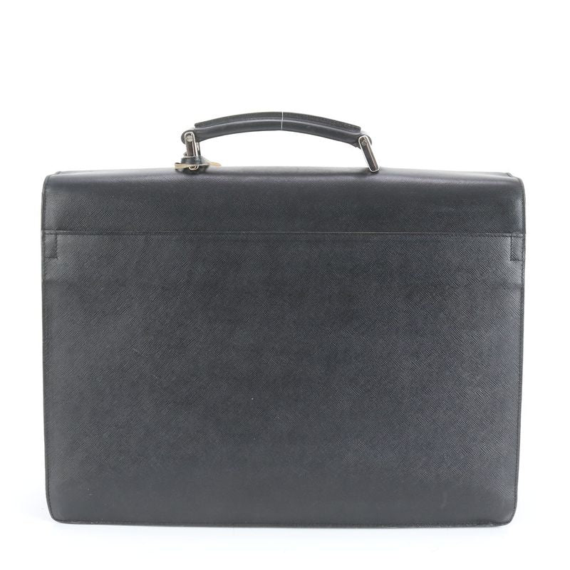 Prada Saffiano Leather Business Bag Document Bag Briefcase Tote Commuter