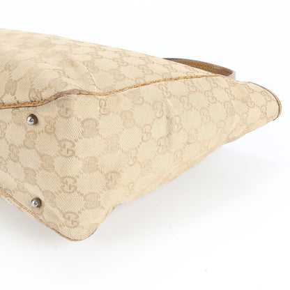 Gucci GG Canvas 113017 Leather Tote Bag Shoulder Hand Brown A4 Ladies REM Cz19-6