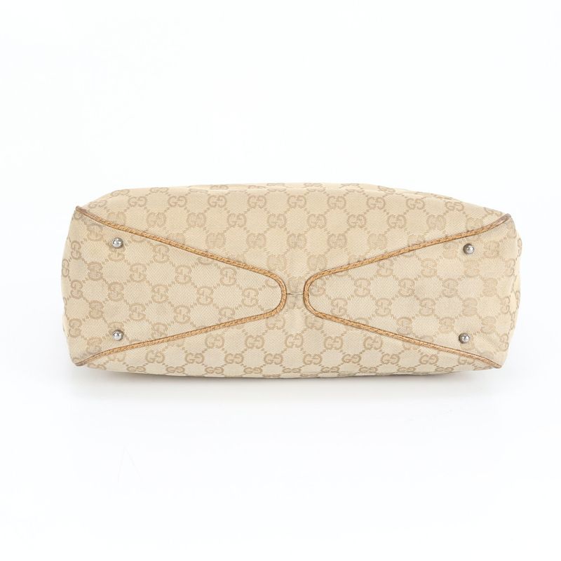 Gucci GG Canvas 113017 Leather Tote Bag Shoulder Hand Brown A4 Ladies REM Cz19-6