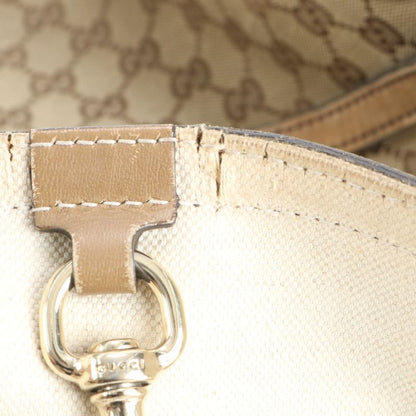 Gucci GG Canvas Pouch 217209 Leather Tote Bag Shoulder Hand A4 Ladies CEM Cz24-1