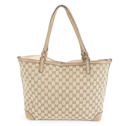 Gucci GG Canvas Pouch 217209 Leather Tote Bag Shoulder Hand A4 Ladies CEM Cz24-1
