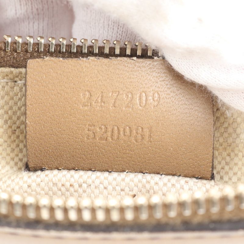 Gucci GG Canvas Pouch 217209 Leather Tote Bag Shoulder Hand A4 Ladies CEM Cz24-1