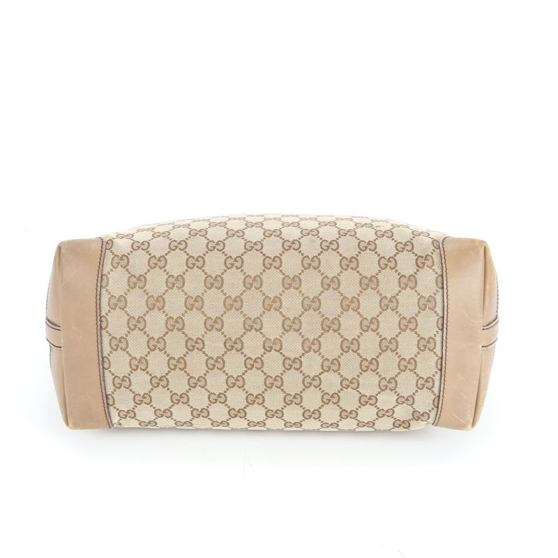 Gucci GG Canvas Pouch 217209 Leather Tote Bag Shoulder Hand A4 Ladies CEM Cz24-1