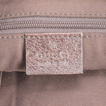 Gucci GG Canvas 131326 Leather Shoulder Bag Crossbody Messenger Commuter Brown