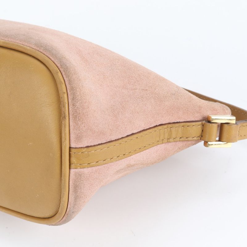 Gucci 039 1103 Leather Shoulder Bag Tote Genuine Leather Pink Pouch Women's REM