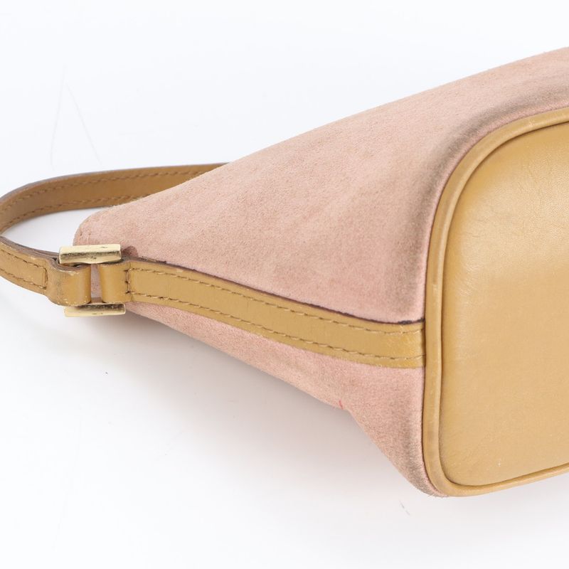 Gucci 039 1103 Leather Shoulder Bag Tote Genuine Leather Pink Pouch Women's REM