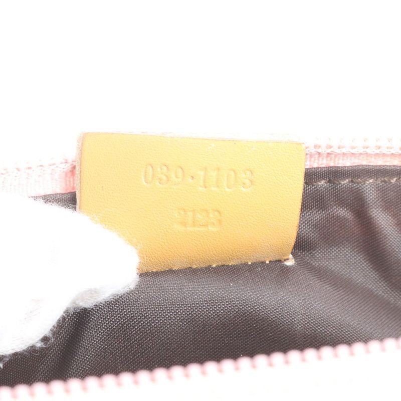 Gucci 039 1103 Leather Shoulder Bag Tote Genuine Leather Pink Pouch Women's REM